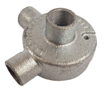 Angle & Back Outlet Malleable Box 20mm