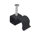Deligo Round Metal Cable Clips - Black