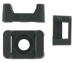 Cable Tie Saddles Black