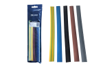 5.0mm-2.3mm HEAT SHRINK PACK 3PS EACH BL/BU/BR/GY/G+Y 250MM