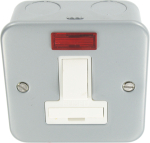 Metal Clad Fused Unit with Neon SP 13A 1 Gang