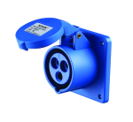 Industrial Panel Mount IP44 3 Pin 240V-16A
