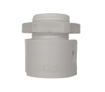 25MM HINGED PP CONDUIT GLANDS WHITE - PK 10