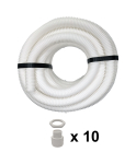 25MM X 10MTR FLEXIBLE CONDUIT CONTRACTOR PACK - WHITE