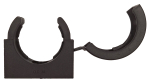 32MM PP HINGED CONDUIT CLIP BLACK - PACK 10
