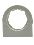 32MM PP HINGED CONDUIT CLIP WHITE - PACK 10