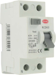 63A 30mA RCD 1P + N2 RCD
