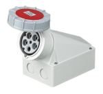 Industrial Surface Socket IP67 5 Pin 415V-63A
