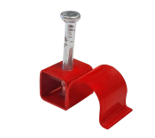 Deligo Round Metal Cable Clips - Red
