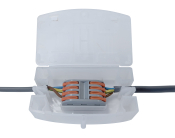 CONNECTOR BOX ENCLOSURE C/W. 4POLE LEVER SPLICE CONNECTORS