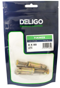 Loose Bolts 8 x 80mm (Pack of 3)