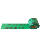 WARNING TAPE 150MM X 365MTR CAUTION FIBRE OPTIC BELOW