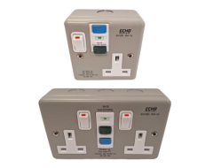 Metal RCD Switched Sockets