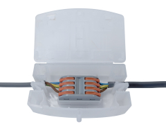 CONNECTOR BOX ENCLOSURE C/W. 4POLE LEVER SPLICE CONNECTORS