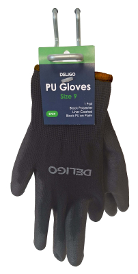 PU Gloves Black