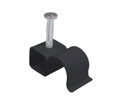 Deligo Round Metal Cable Clips - Black