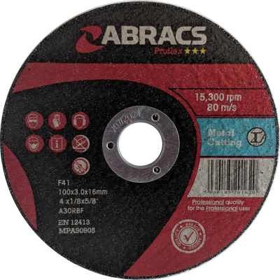 Flat Metal Cutting Discs 115 x 3.0 x 22mm
