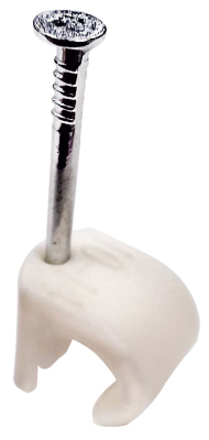 10-13mm White Deligo PE Round Cable Clips