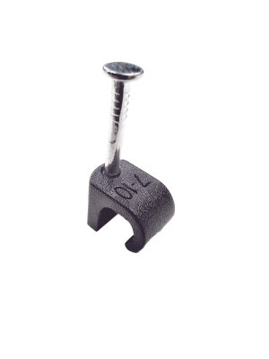 7-9mm Black Deligo PE Round Cable Clips