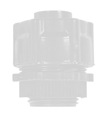 25MM WHITE GLANDS FOR FLEXIBLE PLASTIC CONDUIT
