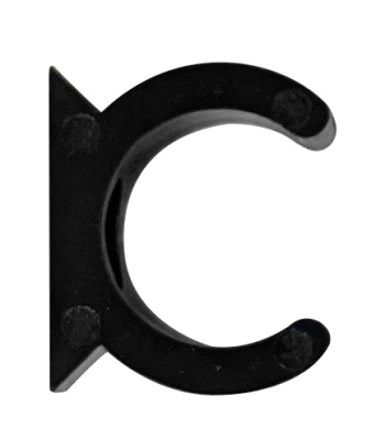 20MM BLACK ROUND CLIPS (SADDLES) FOR PVC CONDUIT