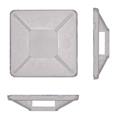 Cable Tie Base Natural 25mm