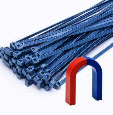 Metal Detectable Cable Ties Blue 4.8 x 200mm