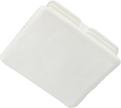 41mm CHANNEL END CAPS WHITE