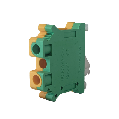 Earth Screw-Clamp Terminals 6mm Green/Yellow