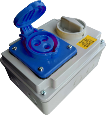 Industrial Interlocking Locking Switch IP44 3 Pin 240V-16A