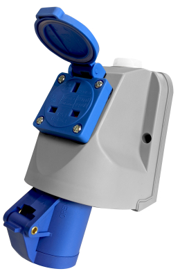 240V - 16AMP 3 PIN WALL SOCKET WITH BS PLUG SOCKET