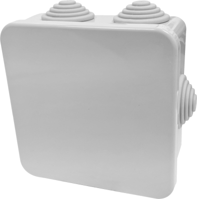 IP44 Junction Box with Grommets 80 x 80 x 40mm