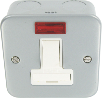 Metal Clad Fused Unit with Neon SP 13A 1 Gang