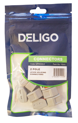 2-Pole Lever Connector Pack (10pcs)
