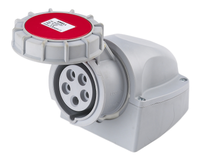 Industrial Surface Socket IP67 5 Pin 415V-32A