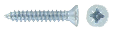 10 x 1 1/4" Countersunk Pozi Self Tapping Screws