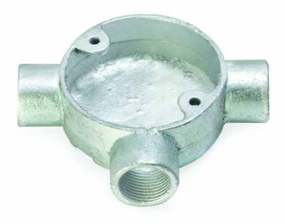 TEE Malleable Box 25mm