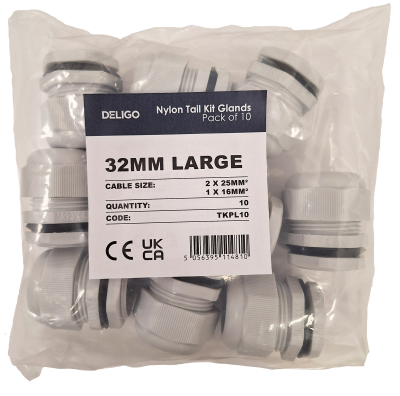 32MM NYLON TAIL KIT LARGE 2x25MM² & 1x16MM² **PACK 10**