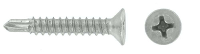 3.9 x 38 Countersunk Self Drilling Screws