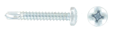 3.9 x 25 Pozi Pan Head Self Drilling Screws