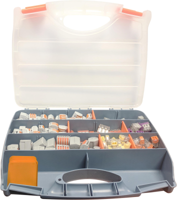 PUSH WIRE/LEVER CONNECTOR KIT ASSORTED (270PC)