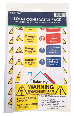 Solar Contractor Pack Labels