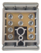 100A 5 Way Connector Block Grey
