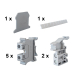 5 x 25mm Grey DIN Rail Terminal Kit 5 x 25mm Grey DIN Rail Terminal Kit