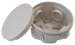 IP44 Round Junction Box with Grommets 65 x 35mm