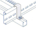 Cable Ladder Hold Down Bracket 128 x 31 x 39mm Cable Ladder Hold Down Bracket 128 x 31 x 39mm