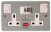 Metal Clad RCD Passive Switched 13A 2 Gang 30mA Metal Clad RCD Passive Switched 13A 2 Gang 30mA