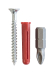 Red Plugs & Pozi Csk Twinthread Woodscrews Megabucket Red Plugs & Pozi Csk Twinthread Woodscrews Megabucket