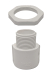 25MM HINGED PP CONDUIT GLANDS WHITE - PK 10