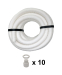 20MM X 10MTR FLEXIBLE CONDUIT CONTRACTOR PACK - WHITE